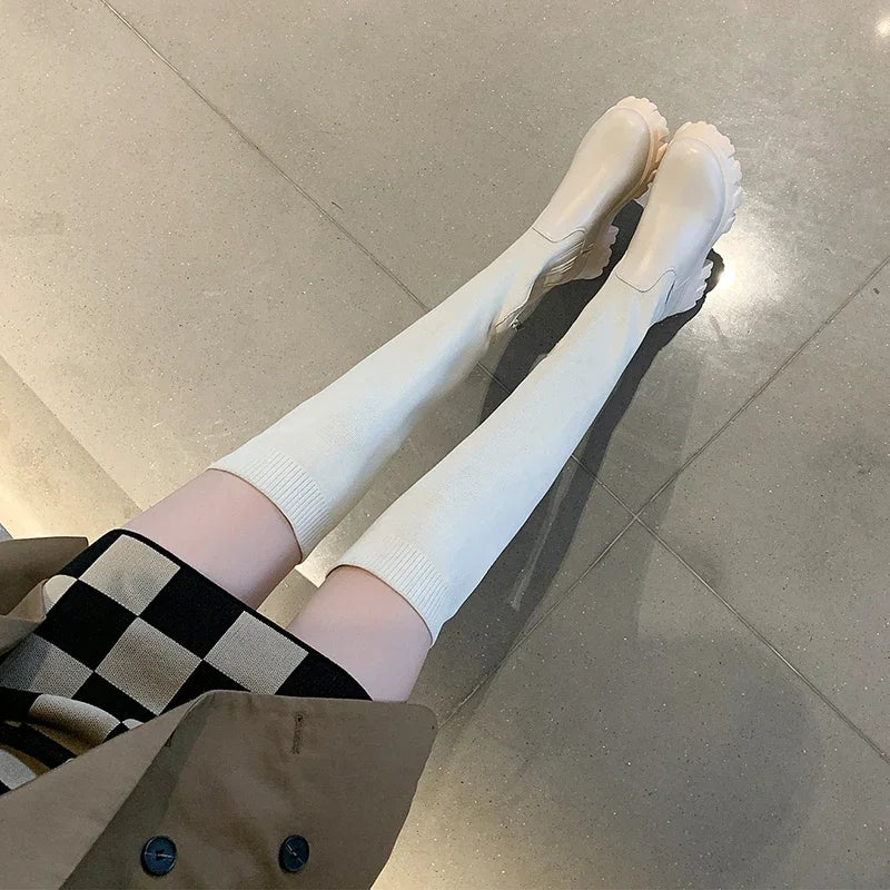 Amelia | Women’s Knee-High Boots with Chunky Sole