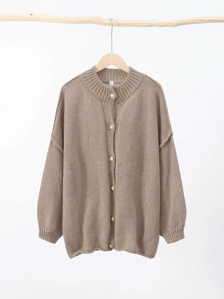 Harper | Women’s Winter Relaxed Fit Knit Button Cardigan