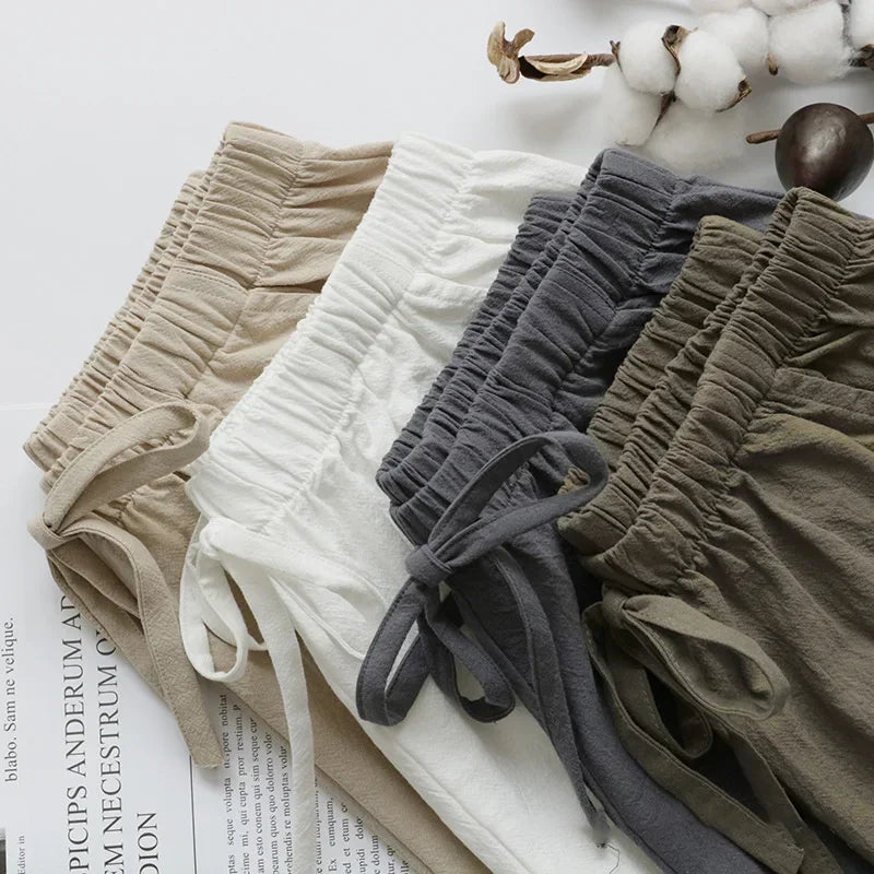 Eugenia | Solid Colour Elastic Waist Shorts