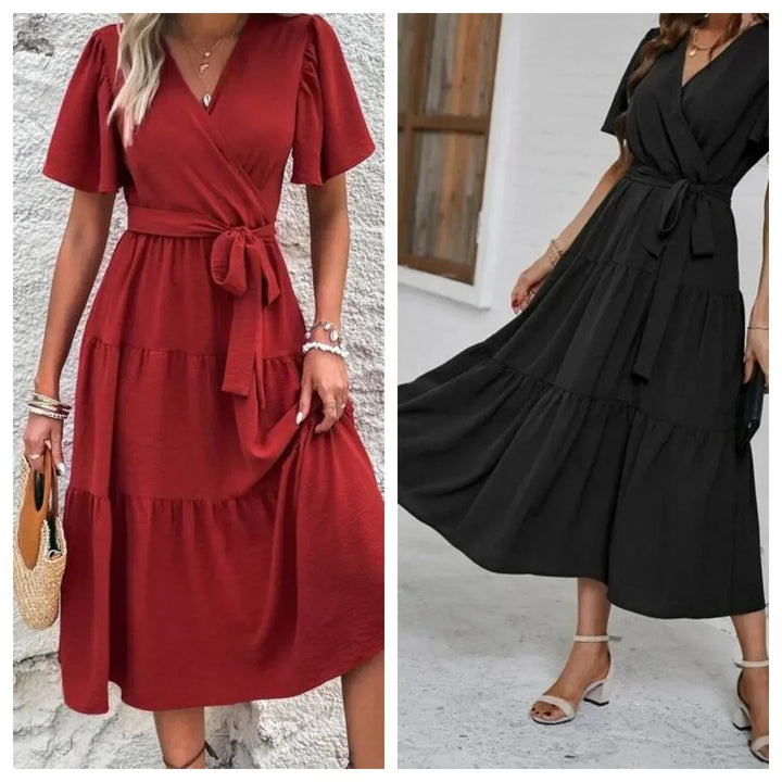 Jillian | Summer Dress with Short Sleeves