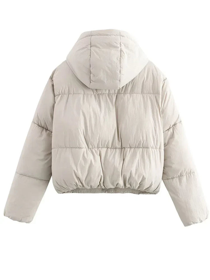 Kaitlyn | Hooded Cropped Women's Puffer Jacket