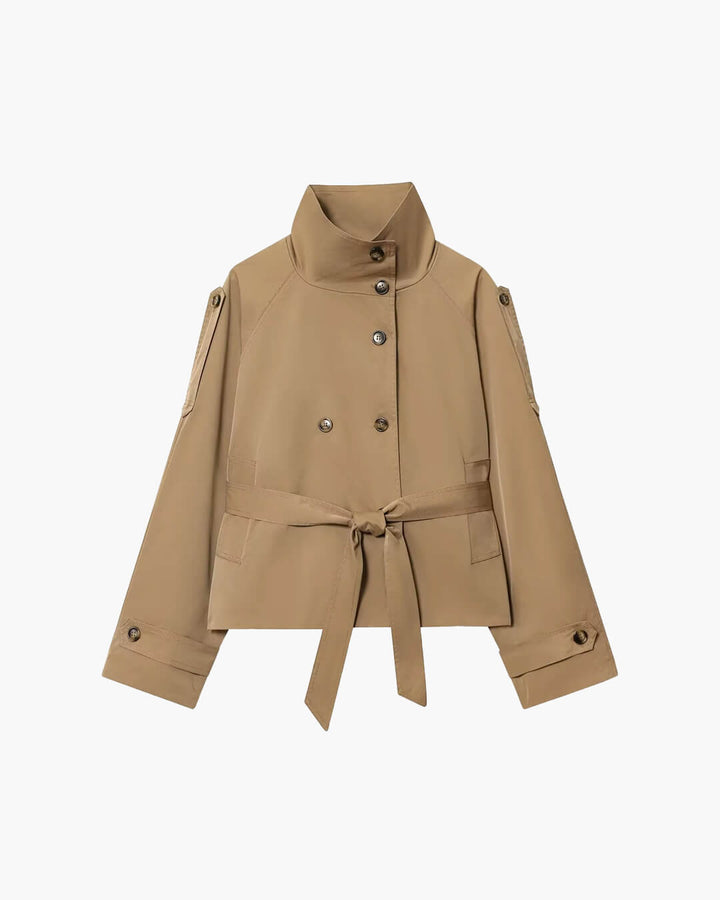 Addison | Women’s Winter Belted Cropped Trench Coat
