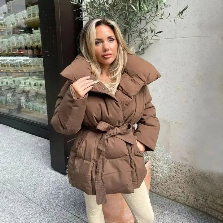 Brooklyn | Winter Belted Puffer Coat For Women