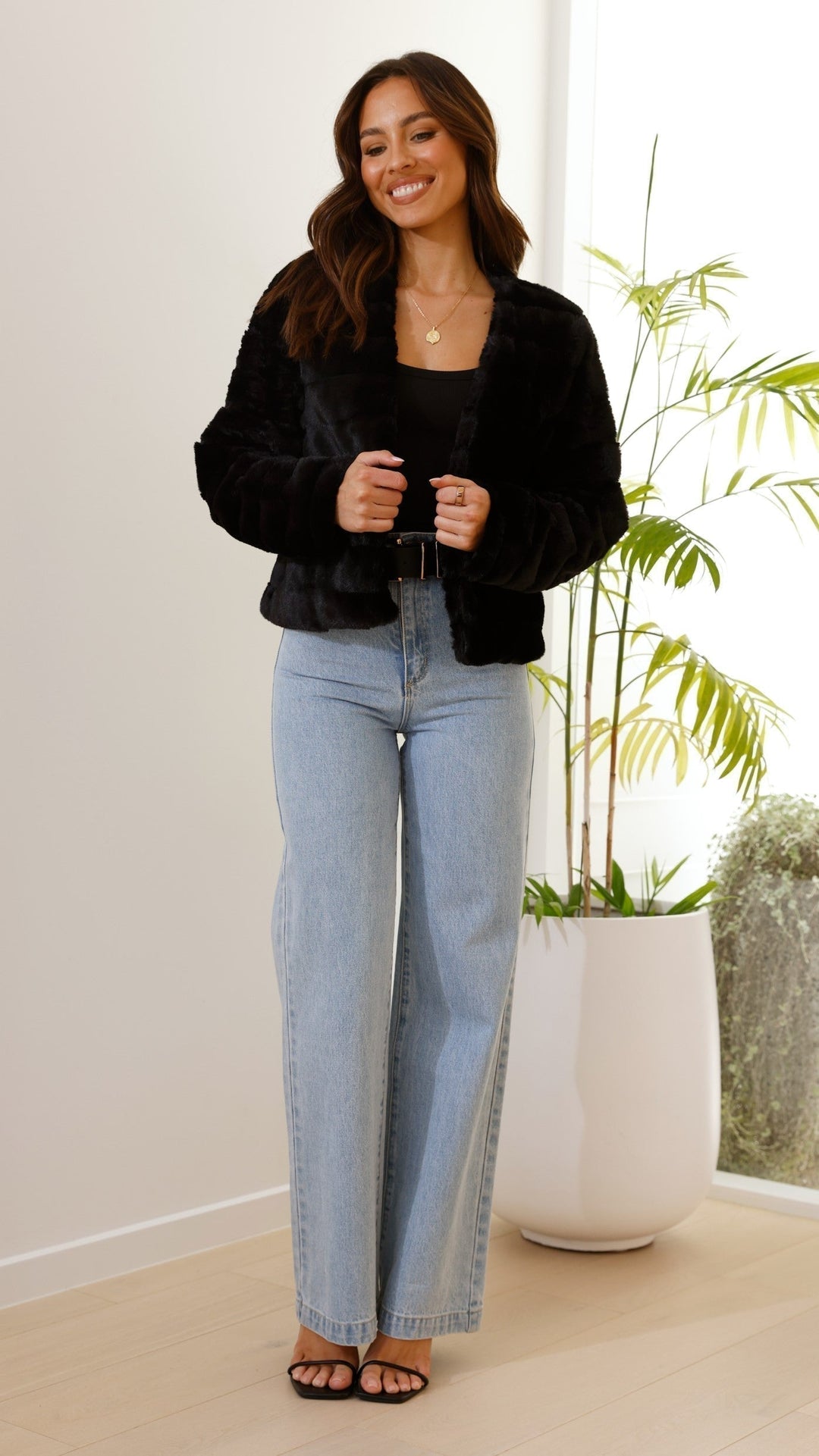 Bella | Women’s Chic Faux Fur Evening Jacket