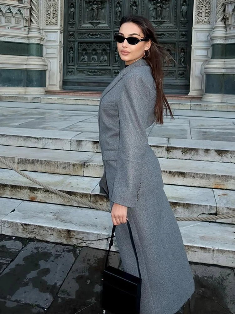 Daisy | Winter Long Button Wool Coat