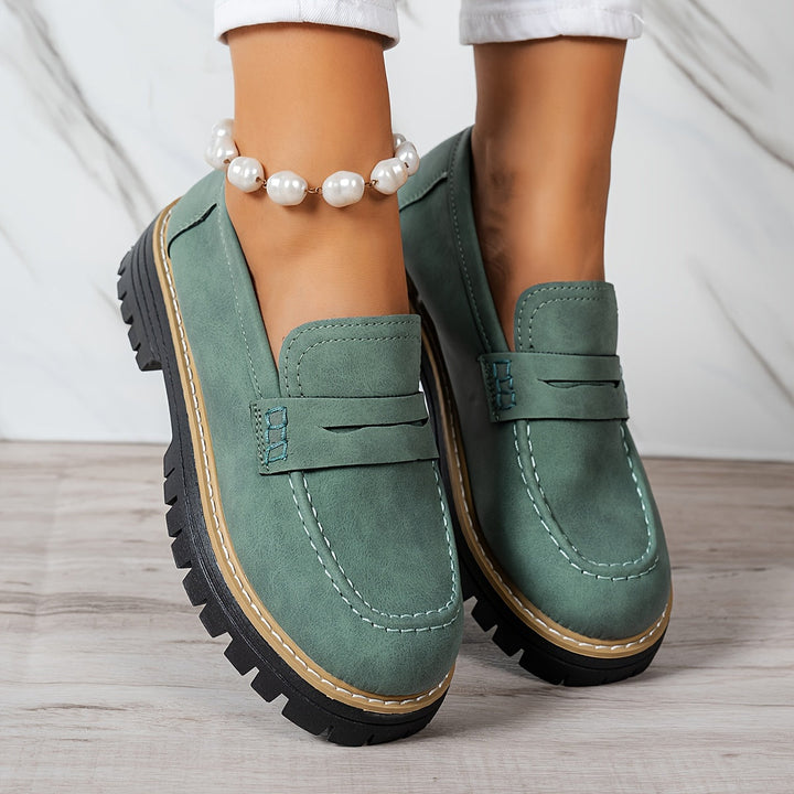 Tamsin | Chunky Sole Penny Loafers