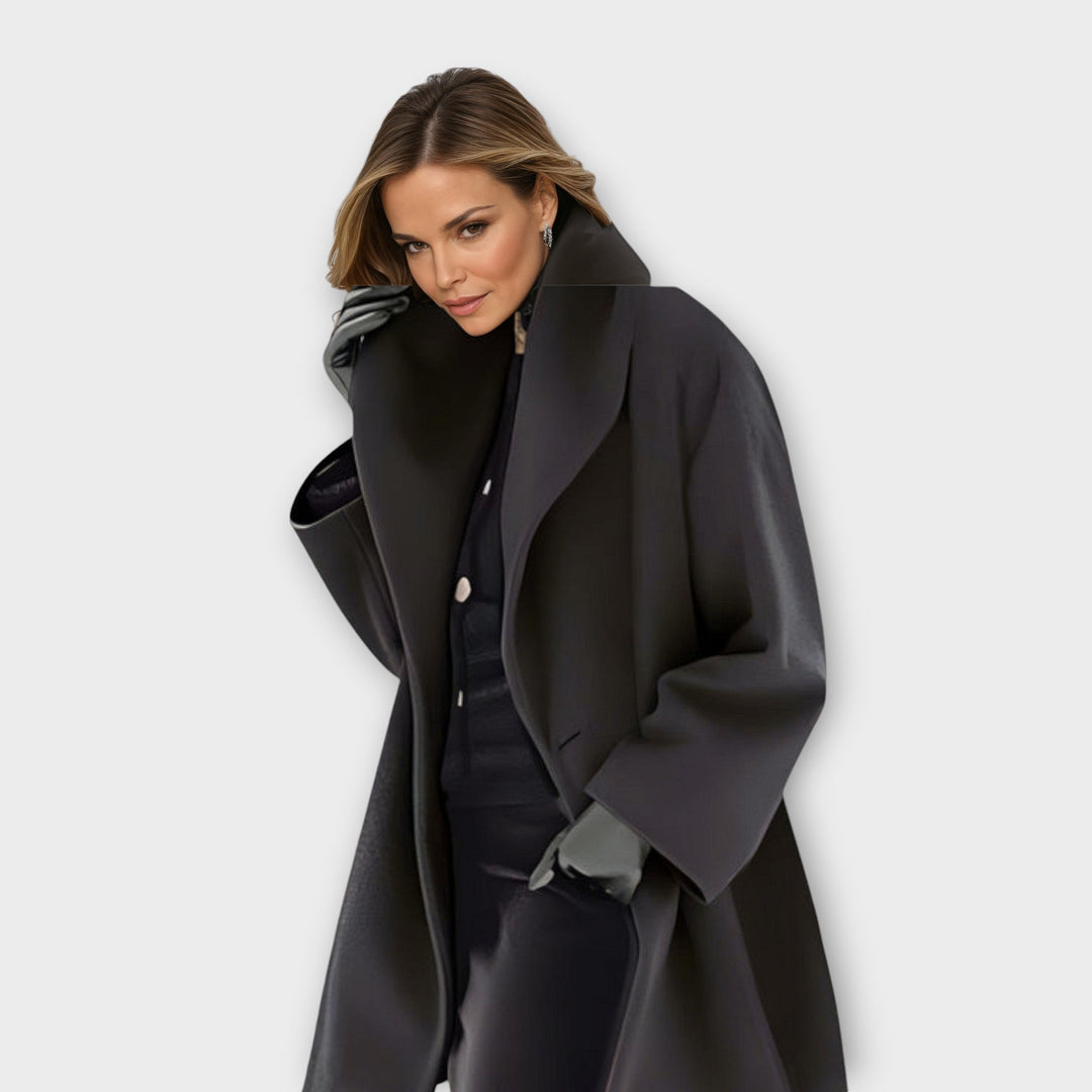 Maria | Oversized Winter Coat with Wide Collar for Women