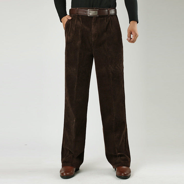 Brandon | Men's Casual High-Waist Pleated Pants