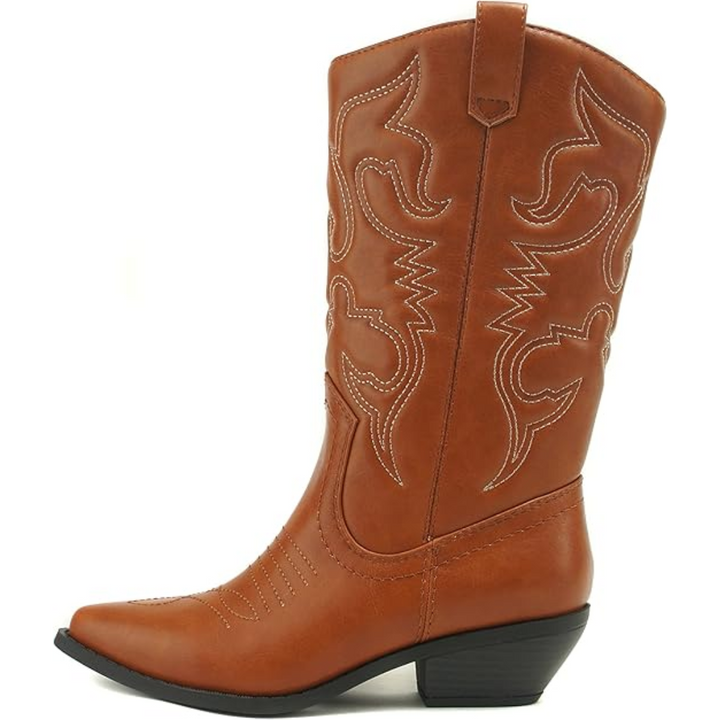 Alexis | Women’s Classic Western Boots with Embroidery