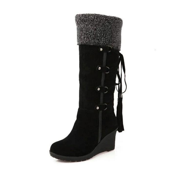 Ella | Women’s Knee High Wedge Winter Boots