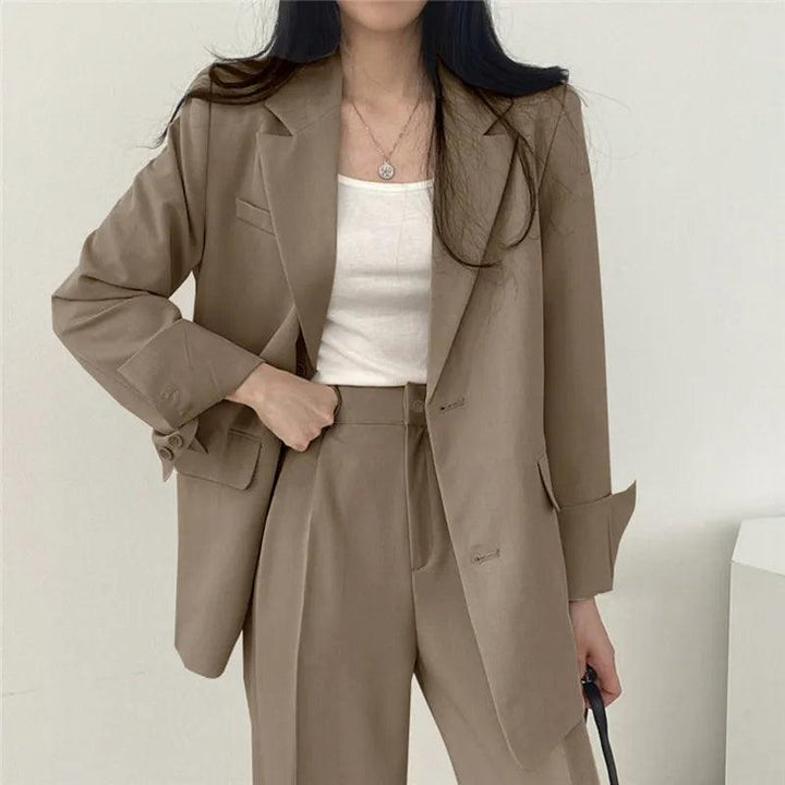 Hailey | Women’s Tailored Suit Set with Long Blazer