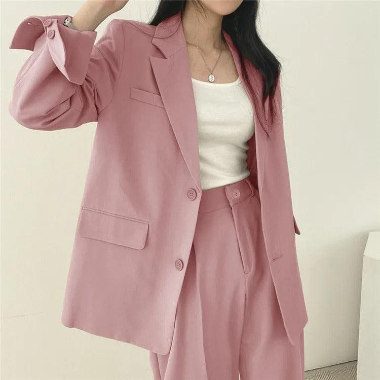 Hailey | Women’s Tailored Suit Set with Long Blazer