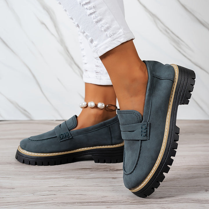 Tamsin | Chunky Sole Penny Loafers