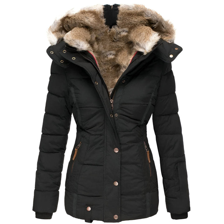 Gabrielle | Women’s Winter Puffer Jacket with Fur Hood