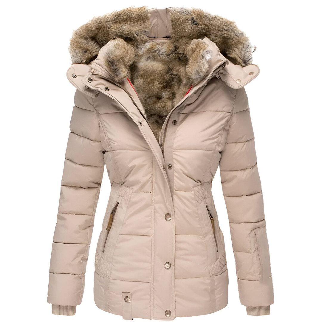 Gabrielle | Women’s Winter Puffer Jacket with Fur Hood