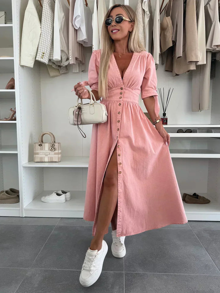 Ava | Radiant Denim Dress