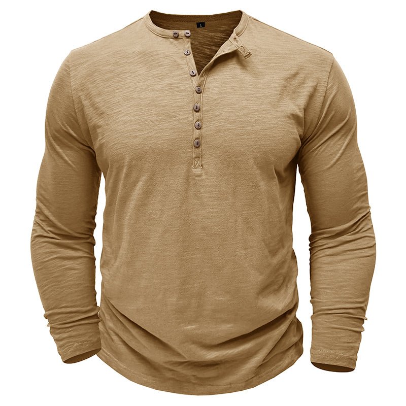 Justin | Men's Long-Sleeve Henley Shirt