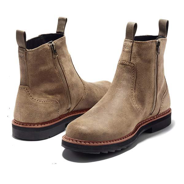 Aiden | Rugged Suede Chelsea Ankle Boots Men