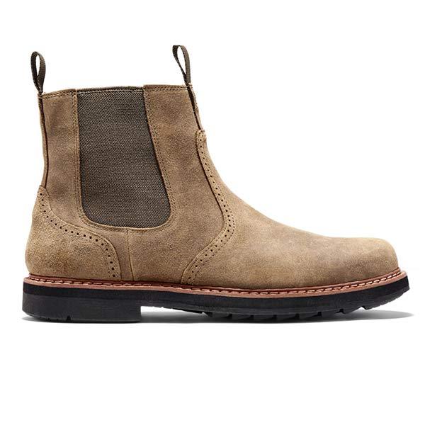 Aiden | Rugged Suede Chelsea Ankle Boots Men