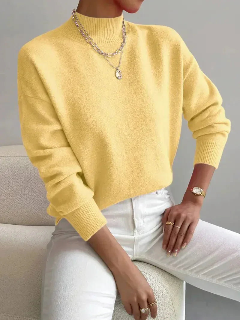 Arden | Soft Knit High-Collar Sweater