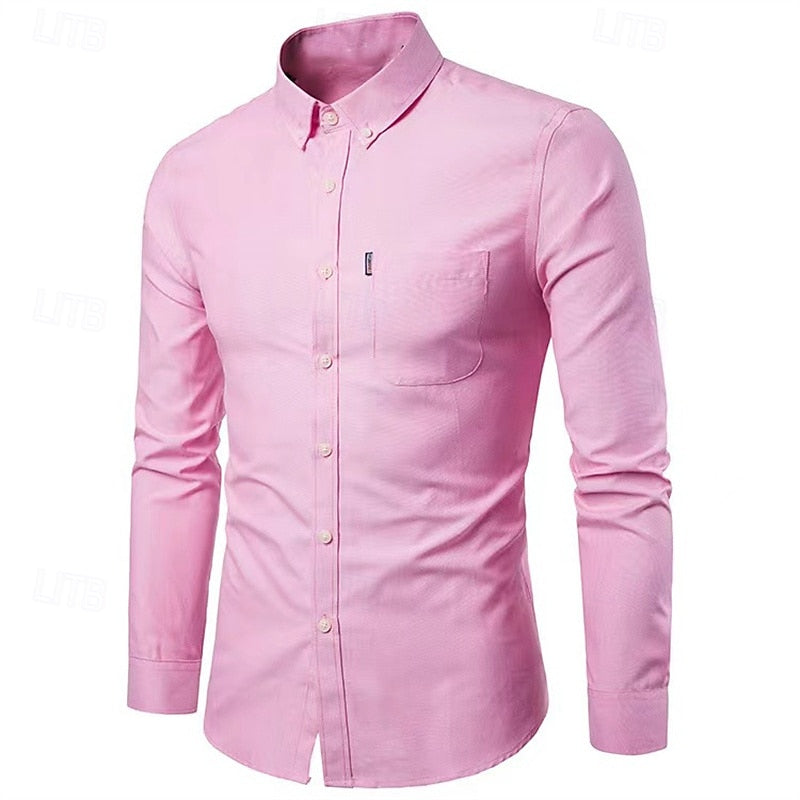 James | Men's Casual Button-Down Shirt with Chest Pocket