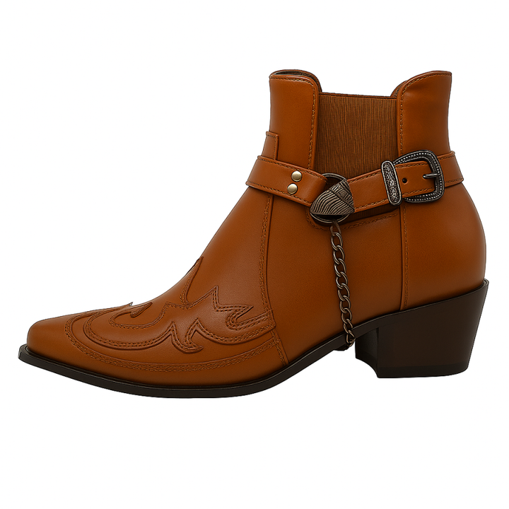 Andrew | Men's Winter Western Boots With Buckle Style