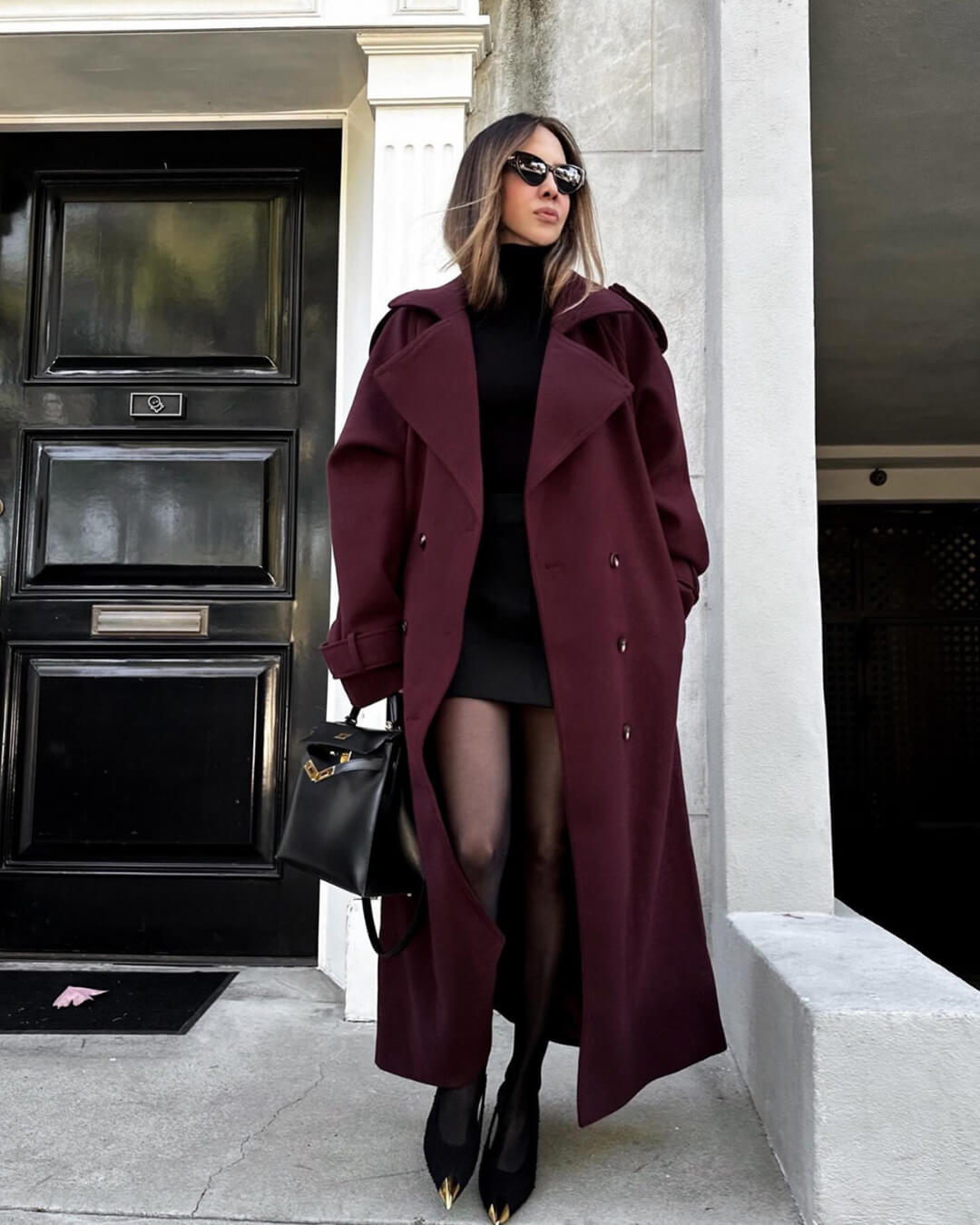 Clara | Winter Long Trench Wool Coat