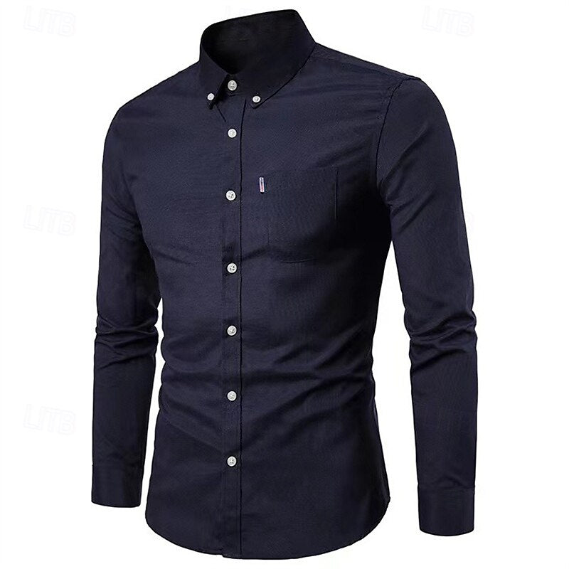 James | Men's Casual Button-Down Shirt with Chest Pocket