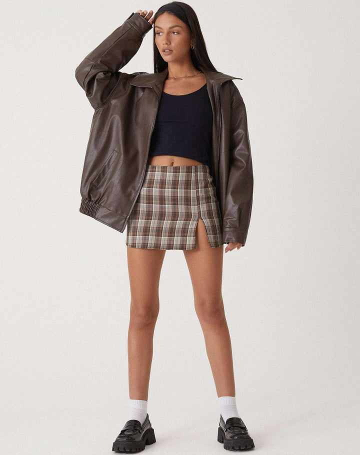 Ruby | Women’s Oversized Leather Bomber Jacket