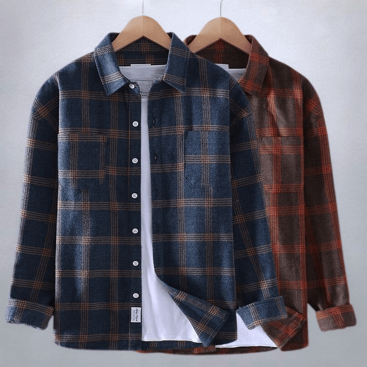 Eric | Men's Checkered Casual Button-Down Shirt
